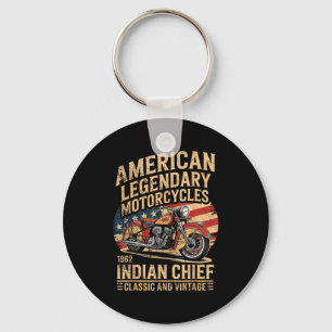 Clic & Vintage Amerikanisches Motorrad Indian Schlüsselanhänger