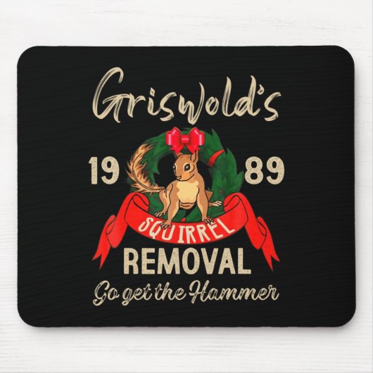 Clic Christmas Movie Squirrel Removal Vacation Mousepad (Vorne)