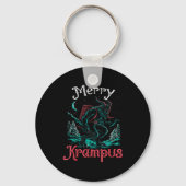 Clic Folklore Christmas Merry Krampus Festive Horr Schlüsselanhänger (Vorderseite)