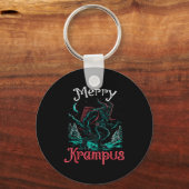 Clic Folklore Christmas Merry Krampus Festive Horr Schlüsselanhänger (Vorderseite)