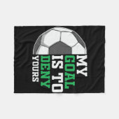 Clic Fußballspieler Leugne Deins Fleecedecke (Vorderseite (Horizontal))