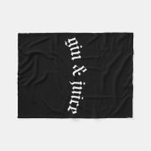 Clic Gothic Fo Shizzle Gin + Juice Shirt Gin And J Fleecedecke (Vorderseite (Horizontal))