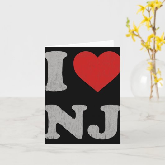 Clic I Love Nj Y2k Souvenir I Heart New Jersey Karte (Gelbe Blume)