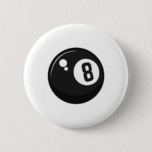 Clic Magic 8 Aight Ll Billiards Billard Billardspi Button (Vorderseite)