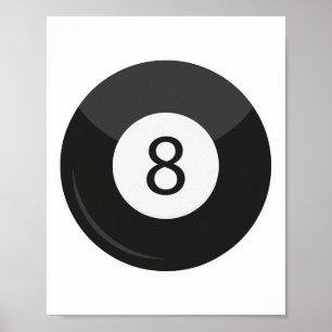 Clic Magic 8 Aight Ll Billiards Billard Billardspi Poster
