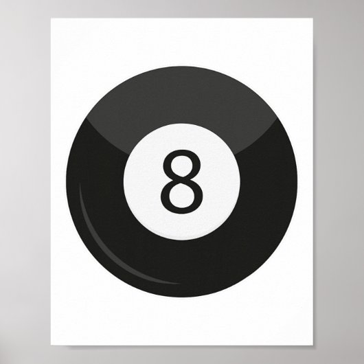Clic Magic 8 Aight Ll Billiards Billard Billardspi Poster (Vorne)