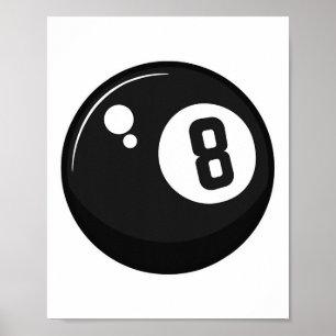 Clic Magic 8 Aight Ll Billiards Billard Billardspi Poster