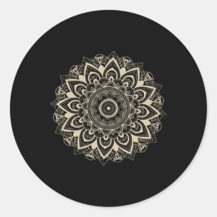 Clic Mandala Style 86 47 Subtle Anti Trump Resist Runder Aufkleber