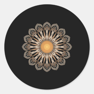 Clic Mandala Style 86 47 Subtle Anti Trump Resist Runder Aufkleber
