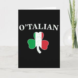 Clic O'talian Shamrock und Irlandflagge Irischer S Karte