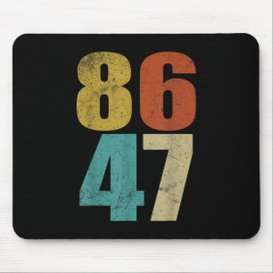 Clic Retro Vintage 80er Jahre Stil 86 47 Anti Trum Mousepad