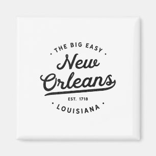 Clic Retro Vintage New Orleans Louisiana Casual Bi Magnet