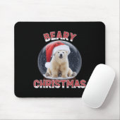 Clic Snow Globe Christmas Lar Bär Mousepad (Mit Mouse)