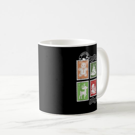 Clic Stage Stamps Christmas Mail Kaffeetasse (VorderseiteRechts)
