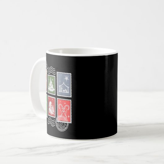 Clic Stage Stamps Christmas Mail Kaffeetasse (Vorderseite Links)