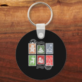Clic Stage Stamps Christmas Mail Schlüsselanhänger (Vorderseite)