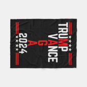 Clic Trump Vance 2024 Retro Stripe Trump Jd Vance Fleecedecke (Vorderseite (Horizontal))