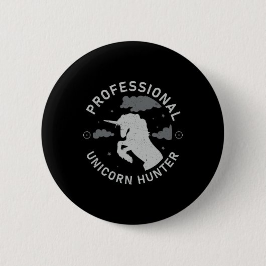 Clic Unicorn Jagdsaison - ein schmutziges Poly Uni Button (Vorderseite)