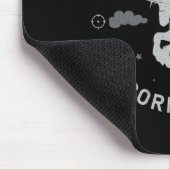 Clic Unicorn Jagdsaison - ein schmutziges Poly Uni Mousepad (Ecke)