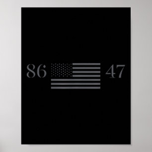 Clic Vintage 80er Jahre Stil 86 47 Trump 8647 Poster