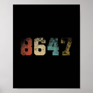 Clic Vintage 80er Stil 86 47 4. Juli Grunge Nein Poster