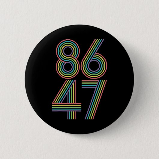 Clic Vintage Resist Trump 8647 Button (Vorderseite)