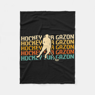 Clic Vintage Retro Feldhockey _1 Fleecedecke