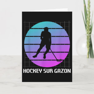 Clic Vintage Retro Feldhockey Karte