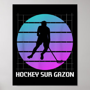 Clic Vintage Retro Feldhockey Poster