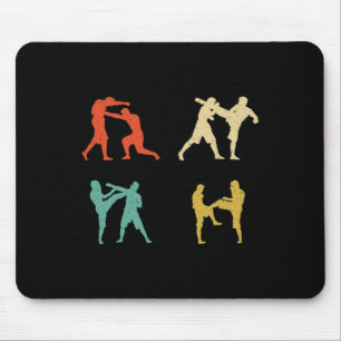 Clic Vintage Style Kickboxen Herren Damen Geschenk Mousepad