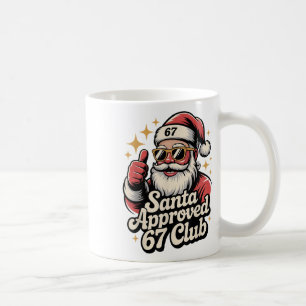 Clic Weihnachten 67 Santa Meme - Retro Santa Appro Kaffeetasse