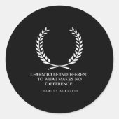 Clical Rome Stoic Philosophy Caesar Marcus Aureliu Runder Aufkleber (Vorderseite)