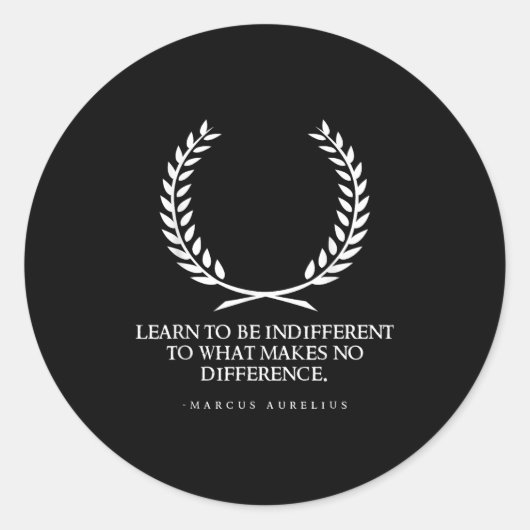 Clical Rome Stoic Philosophy Caesar Marcus Aureliu Runder Aufkleber (Vorderseite)