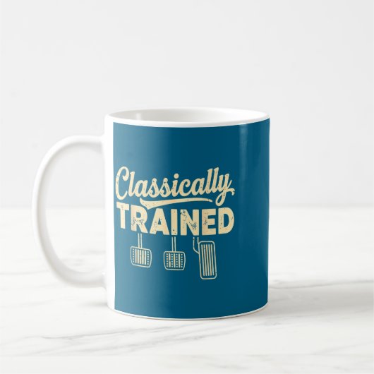 Clically Trained Retro Racing Three Pedals Manual  Kaffeetasse (Links)