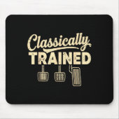 Clically Trained Retro Racing Three Pedals Manual  Mousepad (Vorne)