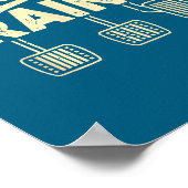 Clically Trained Retro Racing Three Pedals Manual  Poster (Ecke)