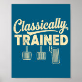 Clically Trained Retro Racing Three Pedals Manual  Poster (Vorne)