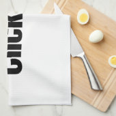 Clickbait. Geschirrtuch (Viertel Falte)