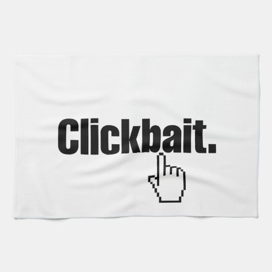 Clickbait. Geschirrtuch (Horizontal)