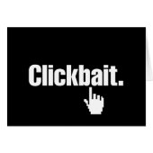Clickbait. Grußkarte (Vorderseite (Horizontal))