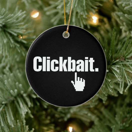 Clickbait. Keramik Ornament (Baum)