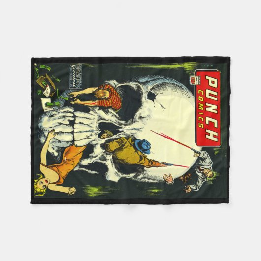 Clickmonster Poster Horror Comic Book Fleecedecke (Vorderseite (Horizontal))