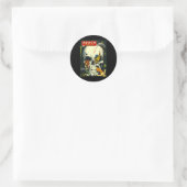 Clickmonster Poster Horror Comic Book Runder Aufkleber (Tasche)
