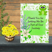 Client Appreciation Note – Green Pastel Floral Dankeskarte