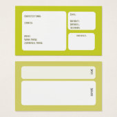 Client Card (Vorne & Hinten)