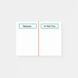 Client-Reflektion und To-Do-Hinweis Post-it Klebezettel