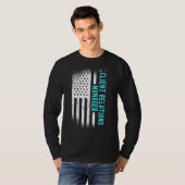 Client Relations Manager mit amerikanischer Flagge T-Shirt (Vorne ganz)