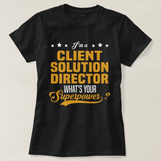Client Solution Director T-Shirt (Design vorne)