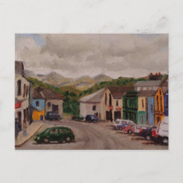 Clifden Ireland Cityscape Impressionistisches Gemä Postkarte