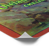 Cliff Apple Label - Chelan Falls, WA Poster (Ecke)